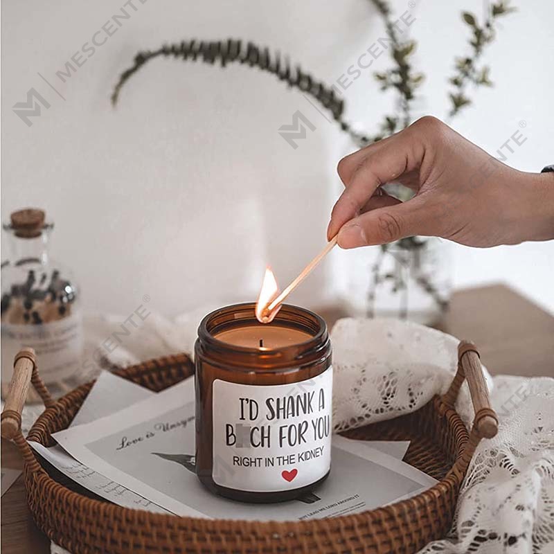 M&Scent 100% натуральный воск, рождественская ароматическая свеча для домашнего подарочного набора, ароматическая свеча в стеклянной банке с металлической крышкой