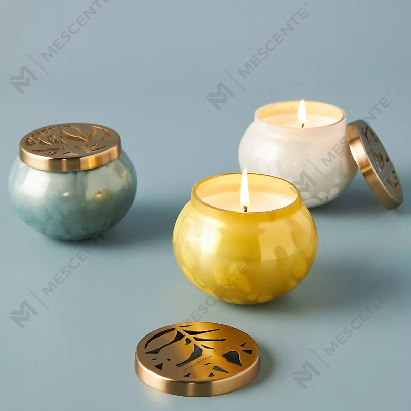 M&scent частная марка, украшение дома на заказ, роскошные стеклянные банки для свечей, ароматические свечи с соевым воском и крышкой