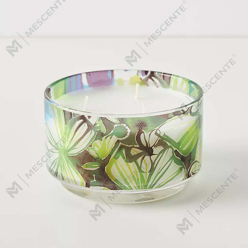 M & Scent Роскошные украшения на заказ, частная марка, 3 фитиля Sunday Painter, стеклянные хрустальные ароматические свечи из соевого воска