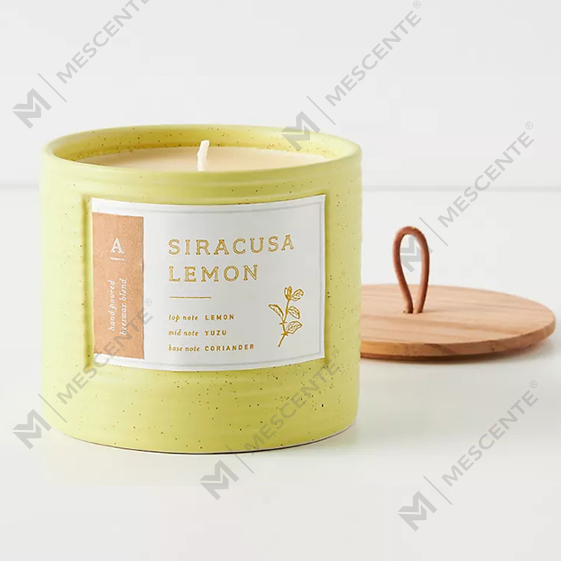 Цветные керамические банки M&Scent Private Label, шикарные свечи с ароматом соевого воска