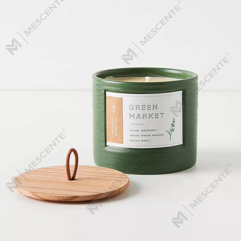 Цветные керамические банки M&Scent Private Label, шикарные свечи с ароматом соевого воска