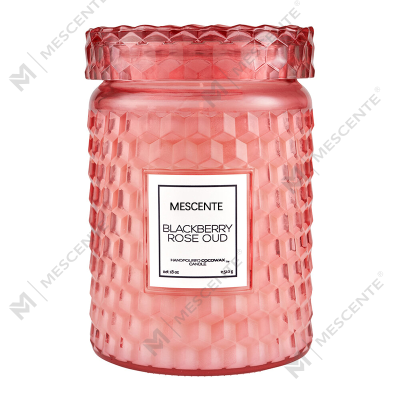 M&Scent Custom Christmas Decoration Свеча с изображением ежевики и розы