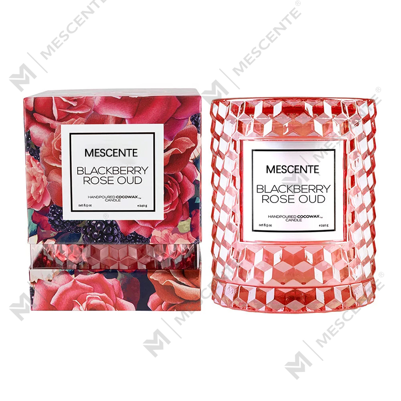 M&Scent Custom Christmas Decoration Свеча с изображением ежевики и розы