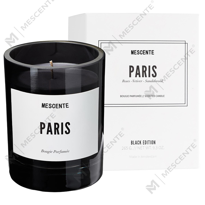 M&Scent оптовые роскошные ароматические свечи с черным персонализированным логотипом под собственной торговой маркой