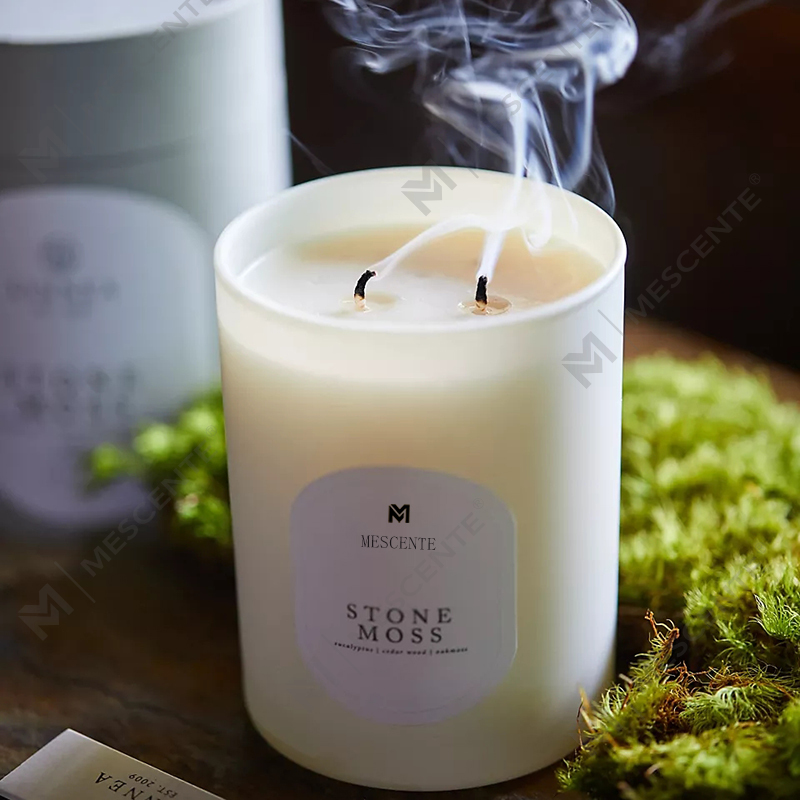 M & Scent индивидуальный логотип для медитации, нетоксичные камни, травы, налитые вручную натуральные ароматические соевые восковые хрустальные свечи
