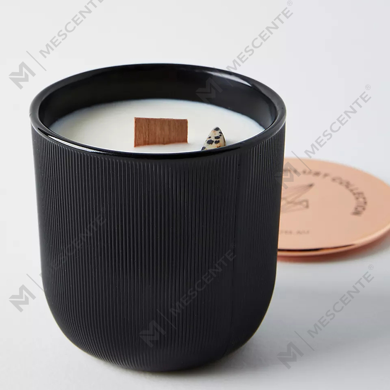 Оптовая продажа, роскошный мраморный блестящий логотип, наполненный кристаллами, драгоценный камень, чакра, ароматерапия, ароматические свечи из соевого воска